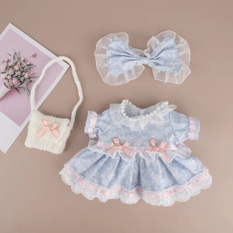 2025 New 38cm Labubu Hot Only Selling Clothes Labubu Mokoko Idol Doll Fashion Design Dress Coat Set Accessories Gift