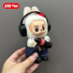 Clothes for Clothes Doll DIY Accessories Pull Cloth Cola Happiness Factor Labubu Clothes Set Doll Outfit Have Shoes