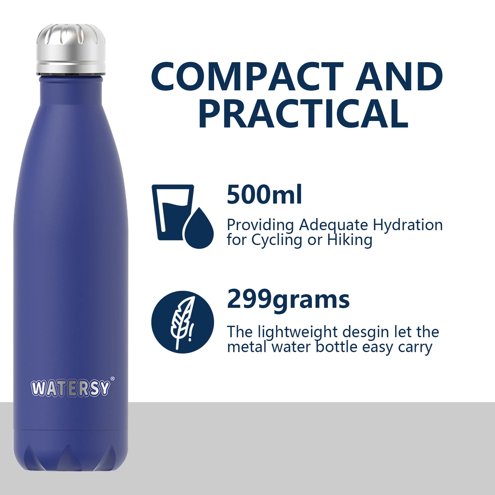 500ML Stainless Steel Thermos Mug Sports Water Bottle Cold and Hot Thermal Cups Vacuum Travel Tumbler Mug Thermal Bike Bottle