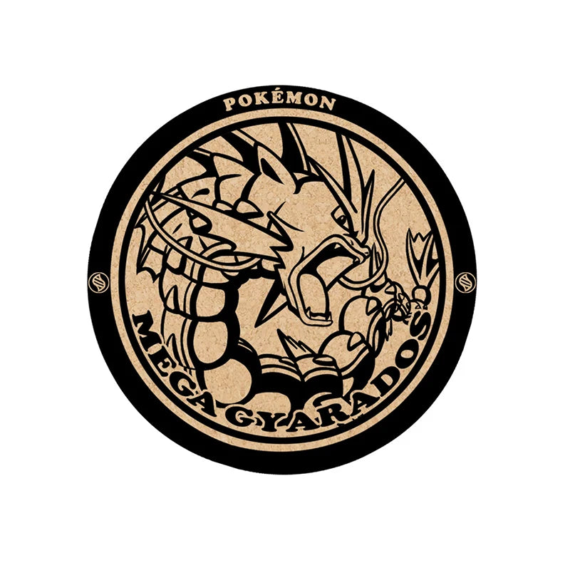 Pokemon Animation Game Peripheral Toys Cork Coaster Anti-slip Mats Q-Version Action Model Figures Colletion