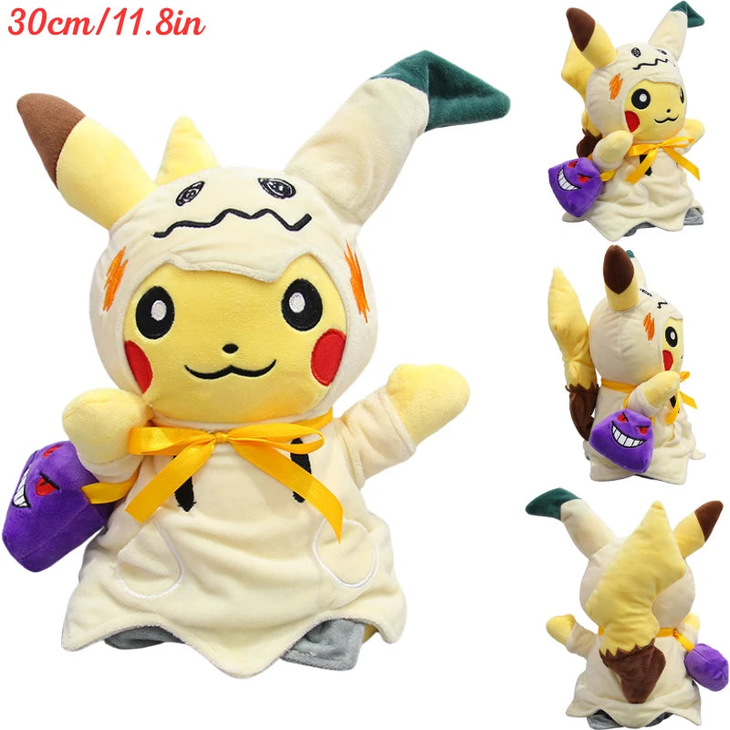 Pokemon Shiny Mimikyu Plush Toys Mimikyu Cos Snorlax Charizard Mewtwo Umbreon Vaporeon Sylveon Kawaii Stuffed Peluche Dolls Kids
