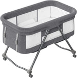Baby Reisbed met Matras & Stille Wielen – Omvormbare Schommelwieg
