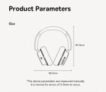 Baseus Bowie 30 Max Bluetooth Headphones 45dB Noise Cancellation Hi-res LDAC Over Ear Headset 3D Spatial Audio Wireless Earphone