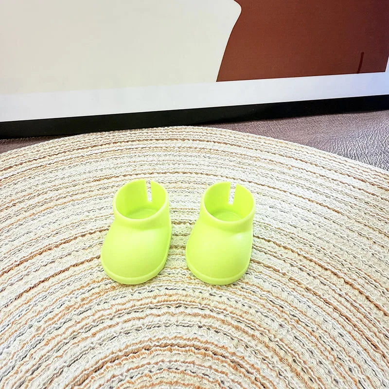 Labubu Doll Rain Boots Labubu I II III Idol Dolls Colorful Shoes and Headphones Multicolor Big Bow LabubusAccessories DIY Gifts