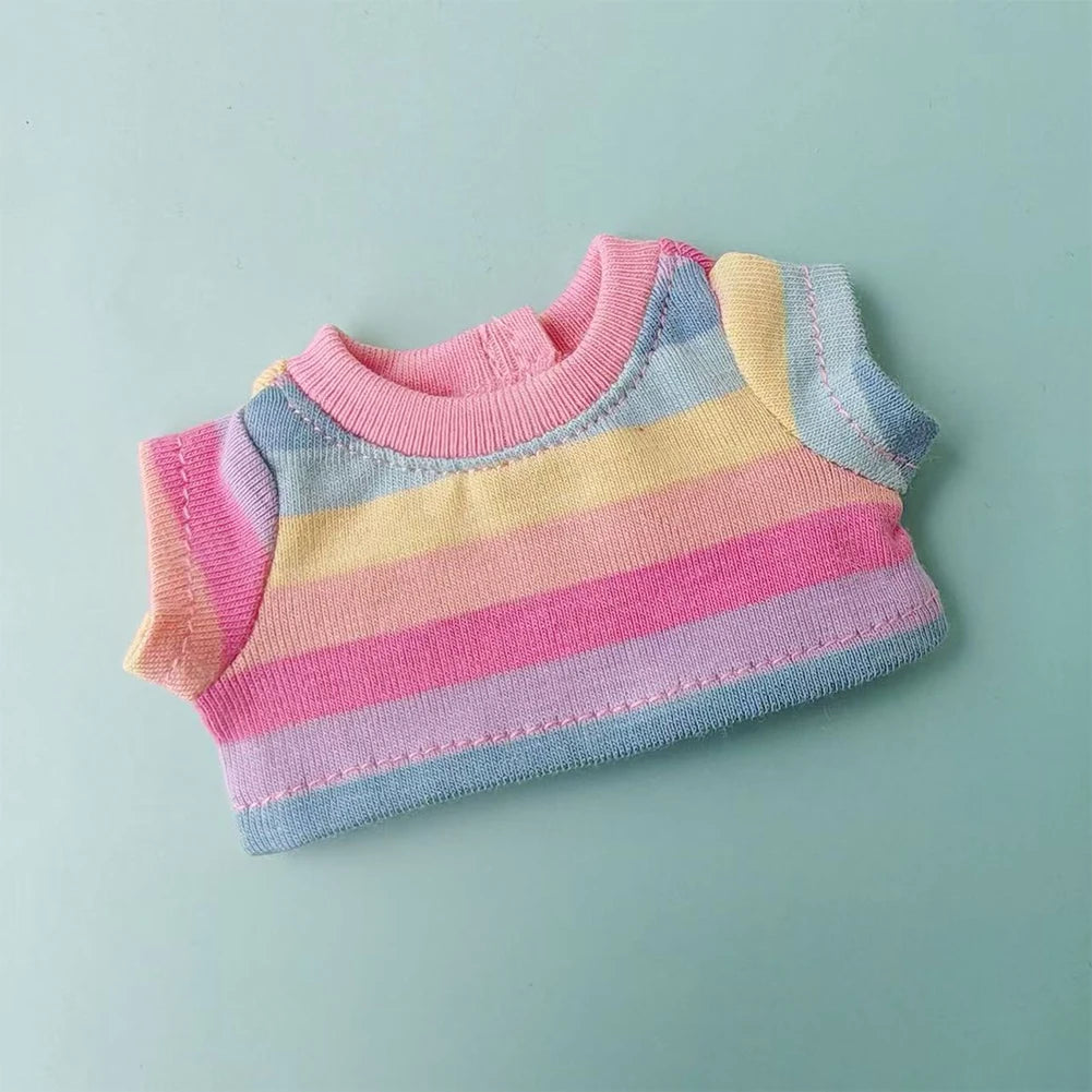 Strap skirt For labubu Big into energe doll T-Shirt Denim strap skirt Baseball Cap clothes Accessories