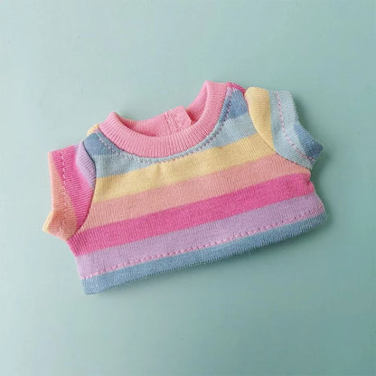 Strap skirt For labubu Big into energe doll T-Shirt Denim strap skirt Baseball Cap clothes Accessories