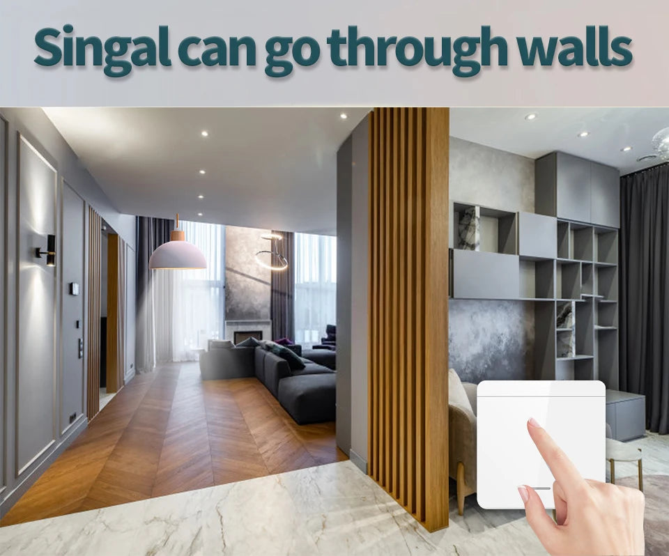 Tuya Smart WiFi Switch For Lighting RF 433MHz Wireless Switch Smart Life APP Voice Control Work With Alexa Google Home Alice