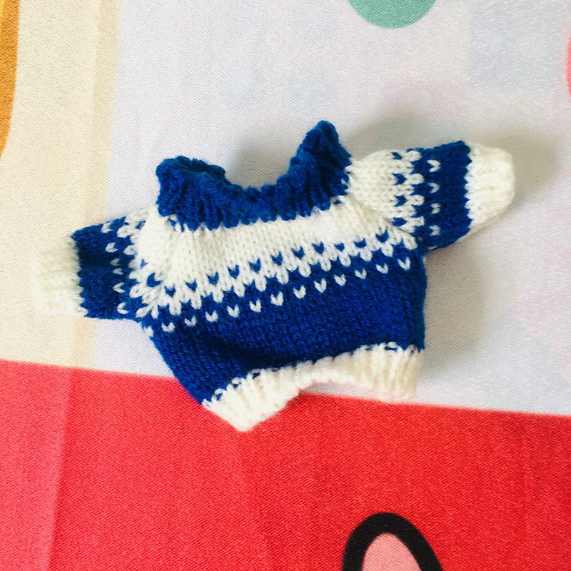 Doll Clothes for 20cm Idol Dolls Plush Star Doll's Clothing Sweater Stuffed Toy Outfit for Cotton Dolls Accessories DIY Gifts