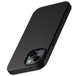 Luxury Matte Silicone Soft Case For iPhone 16 15 14 Plus 13 12 Mini 11 Pro XS Max X XR SE 2 3 7 8 Plus Solid Black Back Cover