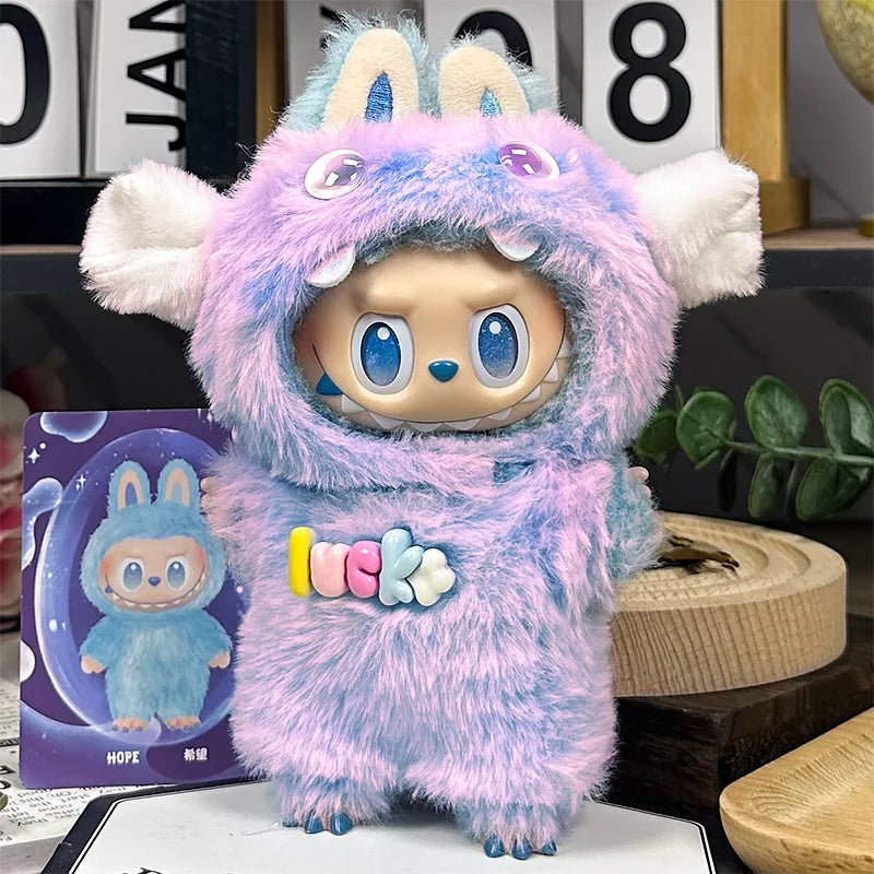 Suitable for labubu sitting party baby clothes 123 generation blind box Labubu baby clothes Labubu cute monster plush suit