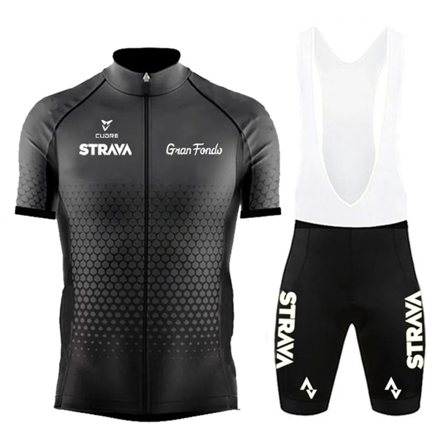 STRAVA wielershirtset voor heren