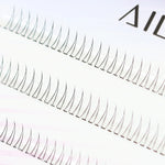 J Curl V Shape Black Under Eyelash Comic Eye Lashes Natural Bottom Lashes Soft Manga Eyelashes Bunches Eyelash Clusters Korean