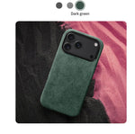 Premium Genuine Italy Imported Alcantara Magnetic Case for iPhone 17Pro 17Air 17 Pro Max with MagSafe Business Soft Touch Cover