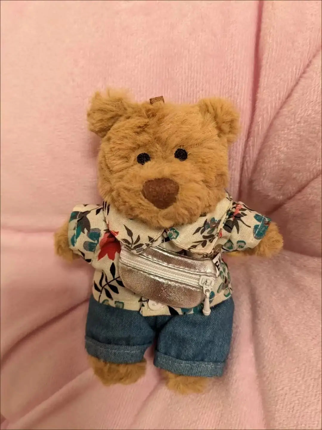 17cm V1 V2 Labubu Crossbody Bag Cute 1/6 1/8 1/12 BJD Dolls DIY Waist Bags Cute 15cm Idol Plush Doll Accessories Belt Bag Gift