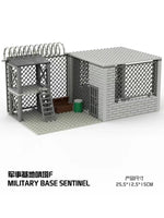 Upgrade Military Base Building Block Sets DIY WW2 Army War scene model Blocks Boys Toys