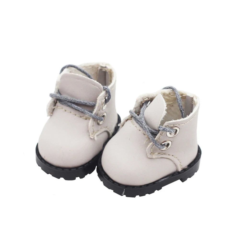 For LABUBU Leather Shoes Suitable for 17cm Cotton Dolls Shoes Boots Toys Casual Sports Shoes Dolls Accessories DIY Doll Toys