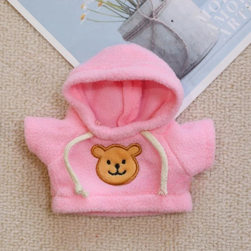 Labubu Doll Clothes Hoodie Labubu Idol V1 V2 Dolls Clothing Accessories 15/17cm Plush Doll Universal