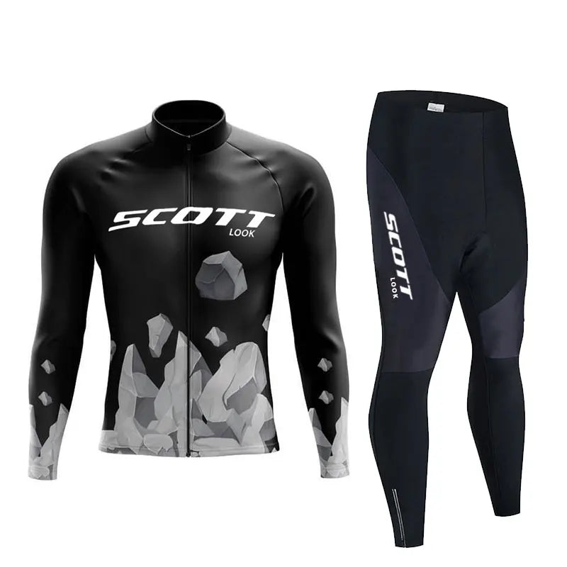 2025 Autumn Cycling Long Sleeve Jersey set Bike Uniform Sports Bicycle spring Clothing MTB Clothes Wear Maillot Ciclismo suit