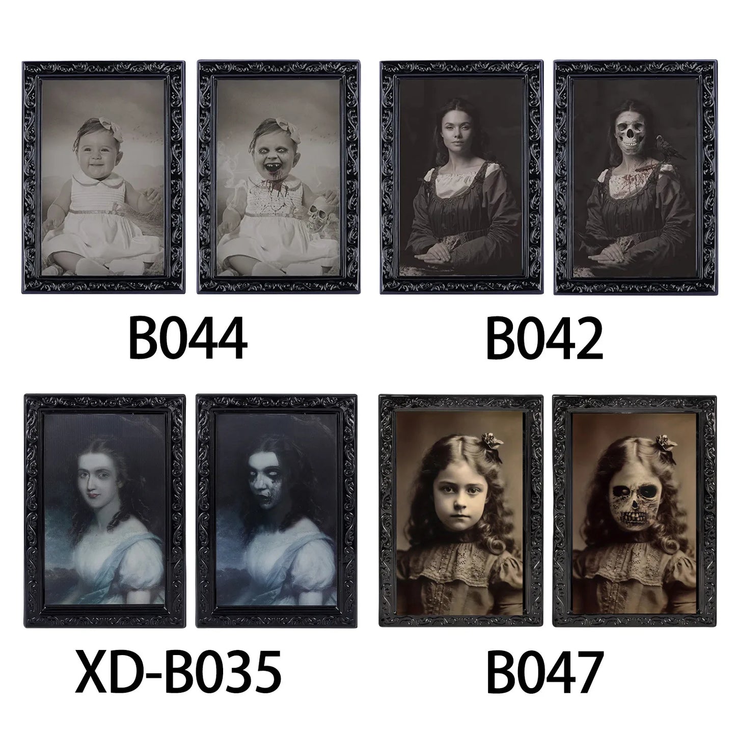 Changing Face Ghost Halloween Decoration Horror Craft Supplies Party Decor Halloween Theme Party Props 3d Ghost Picture Frame