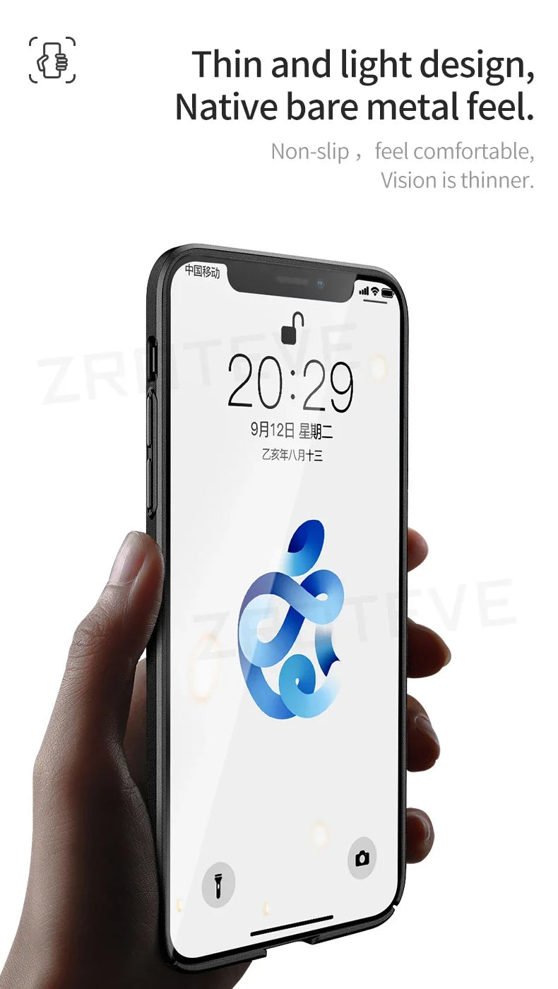 For iPhone17 Pro Max ZROTEVE Ultra Thin Matte Hard PC Cover For iPhone 17 16 e 16e 15 14 12 13 iPhone16 Plus iPhone13 Phone Case