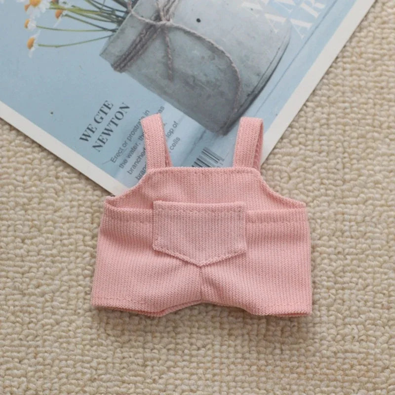Mini Doll'S Clothes Outfit Accessories For Korea Kpop Exo 15-17cm Labubu Idol V1 V2 Pocket overalls Clothing Gift