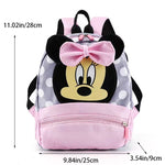 Disney New Backpack 2025 Minnie Schoolbag For Kids Cartoon Kindergarten Schoolbag Kawaii Pink Backpack As a Gift For Children
