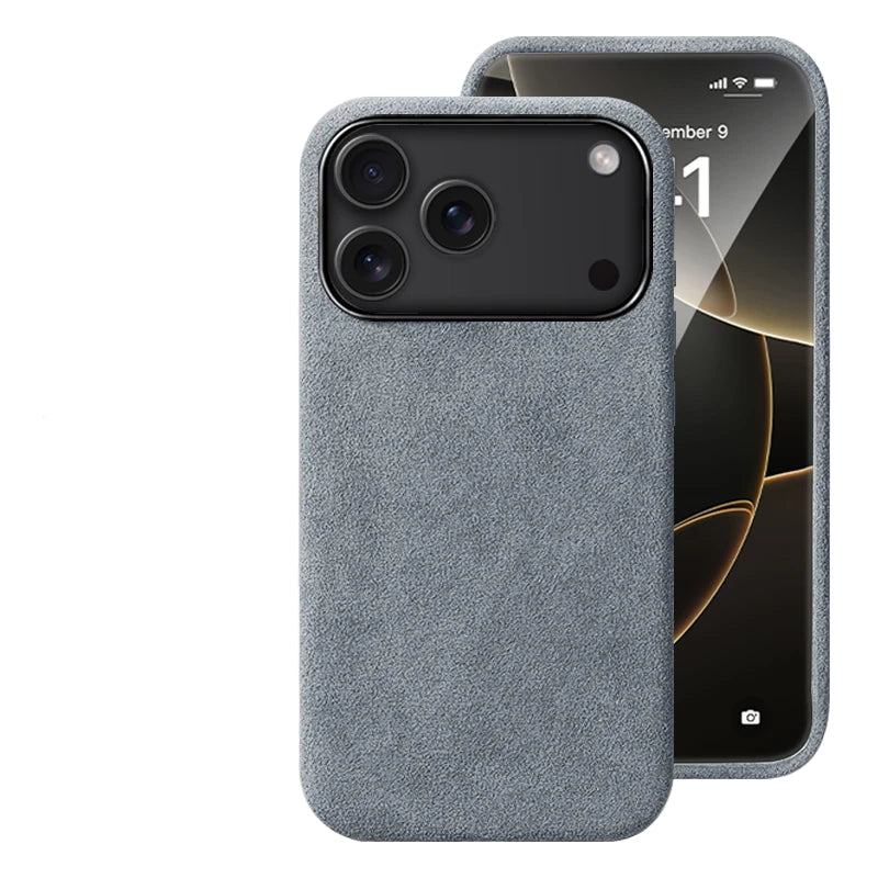 Premium Genuine Italy Imported Alcantara Magnetic Case for iPhone 17Pro 17Air 17 Pro Max with MagSafe Business Soft Touch Cover