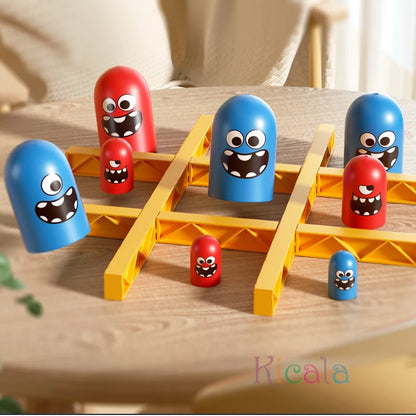 Tic Tac Toe Gobble – Jeu Éducatif Parent-Enfant | Cadeau de Noël Amusant pour Enfants & Soirées en Famille