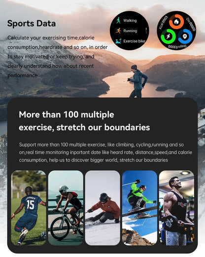 K52 Smart Watch Men 1.39inch IPS Screen Bluetooth Call Custom Dial Heart Rate Health Monitoring Outdoor Sport Smartwatch