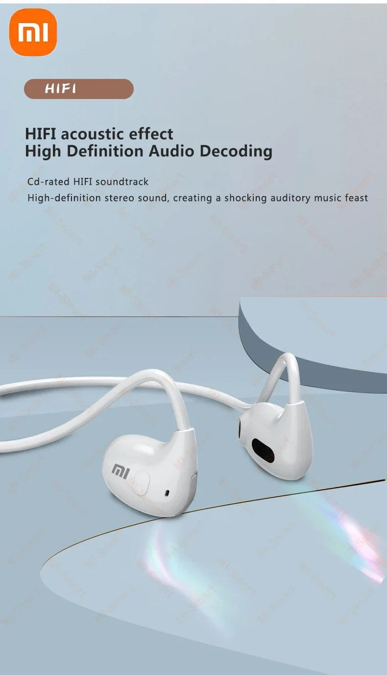 Xiaomi Wireless Bluetooth 5.3 Headphones Bone Conduction Waterproof Headset Stereo Over-Ear Sports Earphones Earbuds with Mic