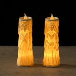 Halloween Horror Ghost Bride Groom LED Candle Electronic Light Halloween Skeleton Lamp Party Decoration Flameless Night Lights