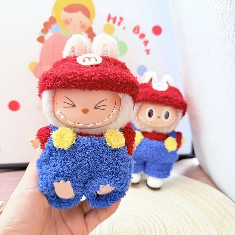 Labubu Doll Clothes Penguin Shark Bee Dinosaur Onesie - Cute Animal Jumpsuit for 17cm Pullip Blythe OB11 BJD