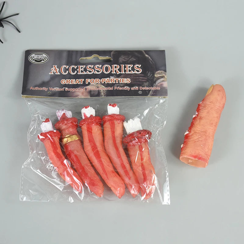 2024 Halloween Fake Human Arm Plastic Hands Foot Bloody Dead Body Parts Outdoor Haunted House Scary Props Halloween Decorations
