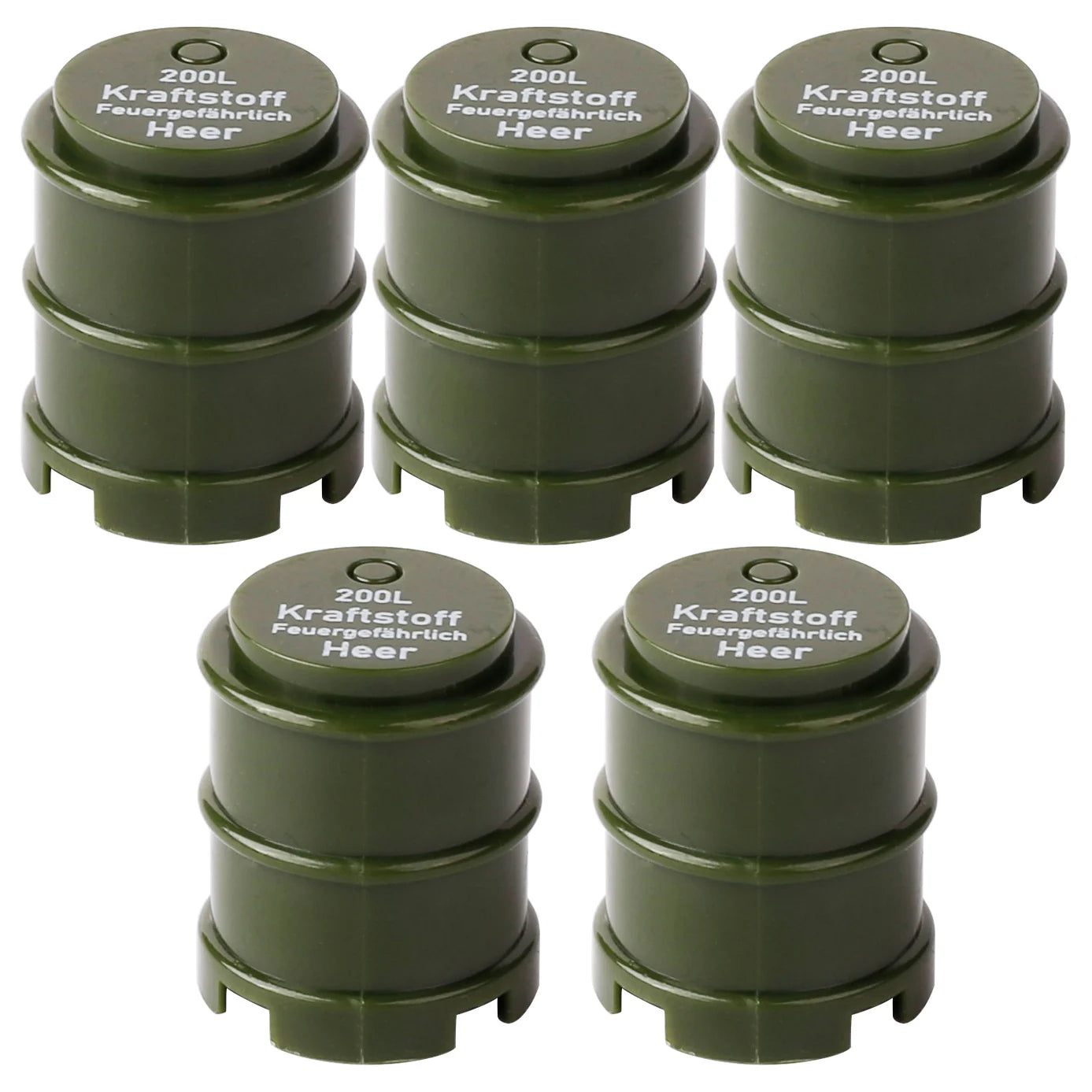 MOC WW2 Military Oil Drum Fuel Tank Printed Building Blocks Weapons Soldiers Accessories War Scene Accessories Bricks Toys Boys