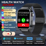 2025 New ECG+PPG Accurate Measure Heart Rate Smart Watch Men Blood Pressure Lipids Uric Acid Bluetooth Call Health Smartwatches