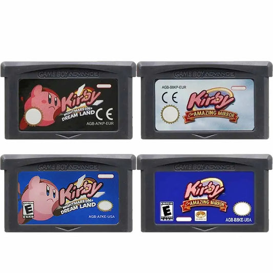 Cartouche Jeu Kirby GBA – Amazing Mirror & Nightmare in Dream Land – Version Anglaise 32 Bits pour GBA/NDS