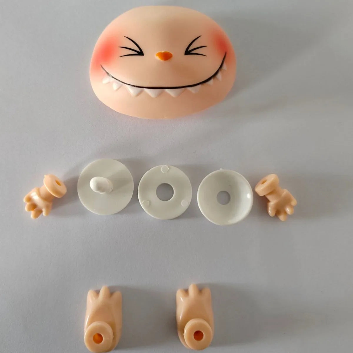 Labubu Doll Parts DIY Kit PVC Face Changing Accessories Hands Feet Replacement Supplies for DIY Doll Makers Collectors