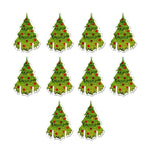 10pcs Santa Claus Snowman Tree Wine Glass 2024 Merry Christmas Decorations For Home Table Place Cards Xmas Gift New Year Party