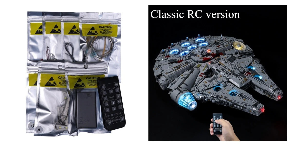 Led Light Kit Compatible With LEGO Ultimat Falcon Millennium Star Falcon 75192 05132 DG005 81085 Building Blocks No Model