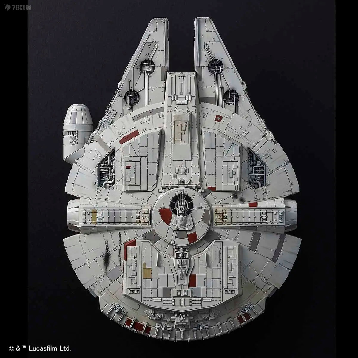 BANDAI Genuine STAR WARS Series Vehicle Series 1/144: Rise of The Millennium Falcon Skywalker Ver Assemble The Model Collect