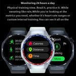 HT32 Smart Watch AMOLED Men Watch 5 Pro NFC Compass 1GB ROM Local Music Album E-Book Heart Rate Sport Smartwatch for Android IOS