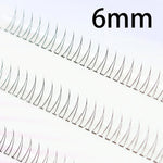 J Curl V Shape Black Under Eyelash Comic Eye Lashes Natural Bottom Lashes Soft Manga Eyelashes Bunches Eyelash Clusters Korean