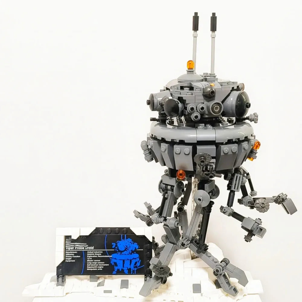 MOC Stock Imperial Probeing Droided 75306 Model Bricks Creative Idea Detection Robot Building Blocks Toys Kids Boys Gifts