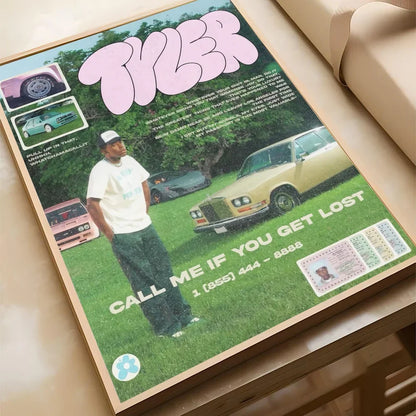 Rapper Tyler The Creator Flower Boy Poster Canvas Painting Modern Home Living Room Bedroom Caf É Bar Room Decoration Wall Art