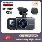 Dash Cam For Cars 4k Dual Camera Wifi Dashcam 24h Parking Monitor Front And Rear Dvr Night Vision Kamera Samochodowa Rejestrator