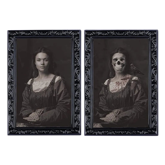 Changing Face Ghost Halloween Decoration Horror Craft Supplies Party Decor Halloween Theme Party Props 3d Ghost Picture Frame