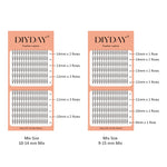 DIYDAY Comic Spire Eyelash Extension Premade Manga False Eyelashes Super Soft Light Feather-Feeling Anime Lashes for Makeup Tool