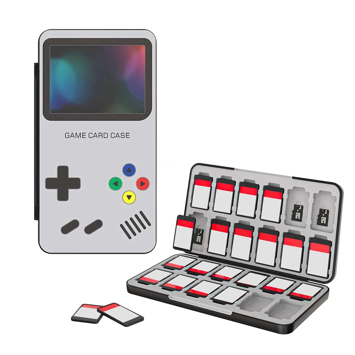 Suitable for Nintendo Switch&Switch OLED&Switch Lite game card case, portable Switch game storage card, with 24 game card slots