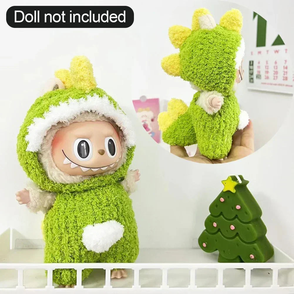 Ropa Labubu Cute Monkey Adventure Clothes Bear Rabbit Bib Pants Overalls Animal-themed Pendant Labubu Outfit Macaron Costume