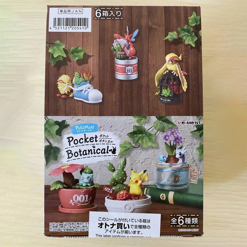 Pokemon Blind Box Toys Miniature Bonsai Scene Pidgeot Dragonair Bulbasaur Growlithe Scizor Doll Toys Collect Ornaments